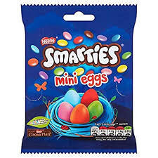 Nestle Easter Egg Smarties Mini Eggs Bag (HEAT SENSITIVE ITEM - PLEASE ADD A THERMAL BOX (ITEM NUMBER 114878) TO YOUR ORDER TO PROTECT YOUR ITEMS FROM HEAT DAMAGE 80g
