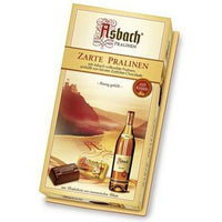 Asbach Brandy Filled Dark Chocolate Squares with Sugar Crust 125g