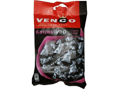 Venco Cat Shaped Hard Salty Liquorice 120g