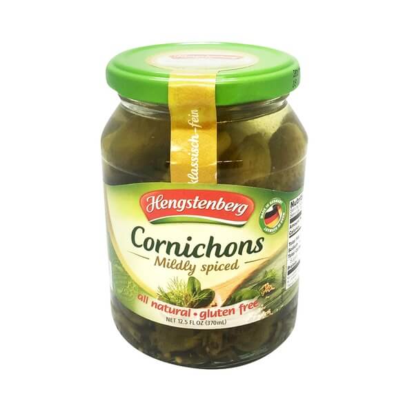 Hengstenberg Cornichons Mildly Spiced 370ml