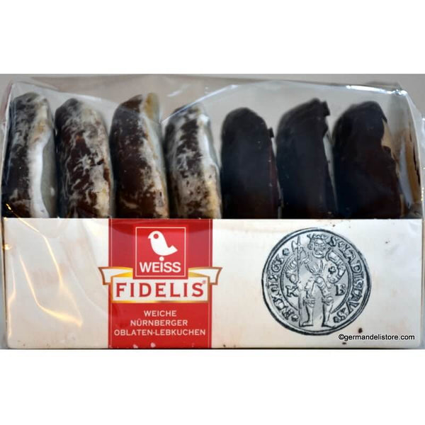 Weiss Lebkuchen Oblaten Iced and Dark Chocolate Cover 200g