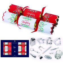 Tom Smith Christmas Crackers Rea and White with Merry Christmas Traditional Deluxe Crackers 8 x 14 Ich 500g