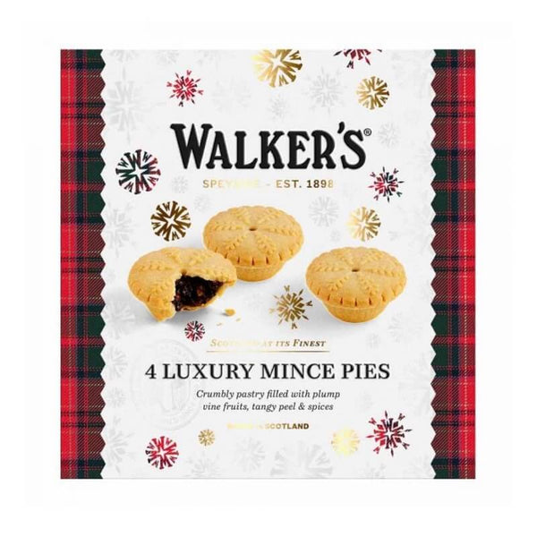 Walkers Luxury Mince Pies 4 Pack 250g