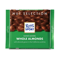 Ritter Sport Milk Chocolate With Whole Almonds 100g