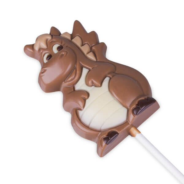 Belfine Lollipop Dragon Solid Chocolate 25g