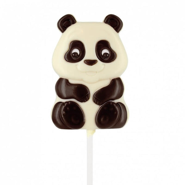 Belfine Lollipop Panda Bear Solid Chocolate 25g