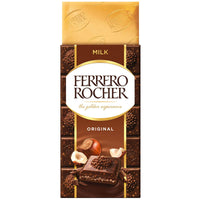 Ferrero Rocher Milk Chocolate with Hazelnut and Cocoa Filling Tablet 90g