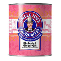 Uncle Joe Hard Sweets Rhubarb and Ginger Flavour Tin 120g