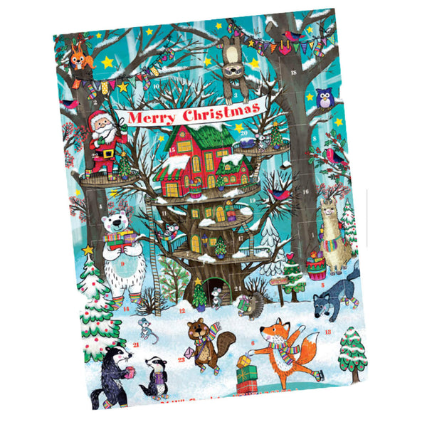 Advent Calendar Windel Erikas Modern Advent Calendar Tree House in the Snow 50g