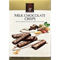 Tago Milk Chocolate Crisps Cocoa with Peanut Cream Filling 140g