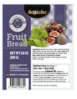 Schluender Soft Fruit Bread with 8% Raisins 6% Figs Single Pack 250g